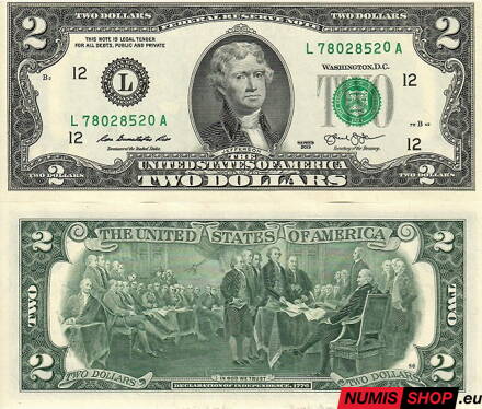 USA - 2 dollars - 2013 - L - UNC