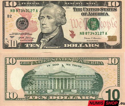 USA - 10 dollars - 2017A - B - UNC