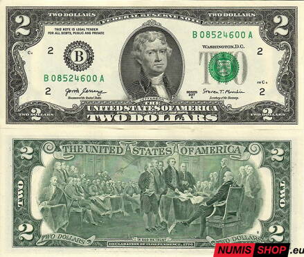 USA - 2 dollars - 2017 - B - UNC