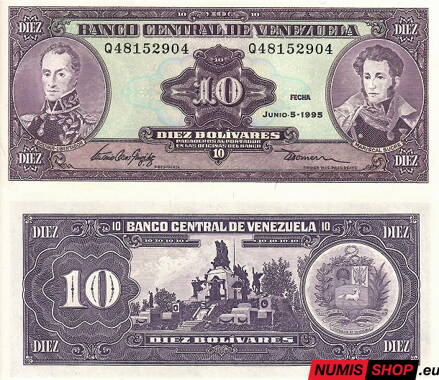 Venezuela - 10 bolívares - 1995 - UNC