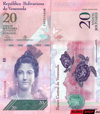 Venezuela - 20 bolívares - 2013 - UNC