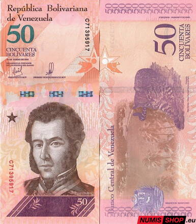 Venezuela - 50 bolívares - 2018 - UNC