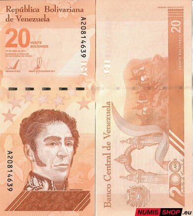 Venezuela - 20 bolívares digitales - 2021 - UNC