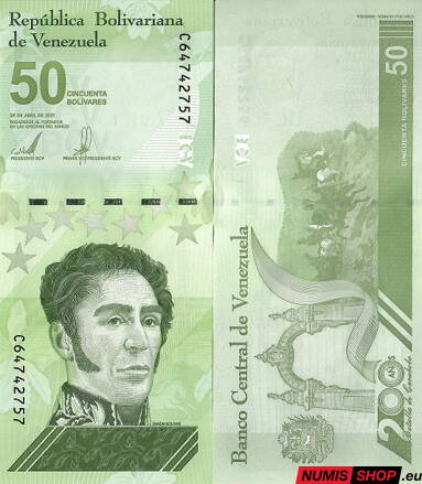 Venezuela - 50 bolívares digitales - 2021 - UNC