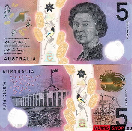Austrália - 5 dollars - 2016 - polymer - UNC