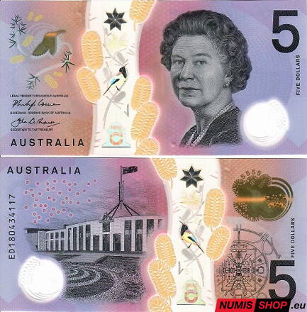 Austrália - 5 dollars - 2018 - polymer - UNC