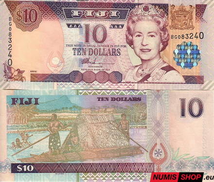 Fiji - 10 dollars - 2002 - UNC