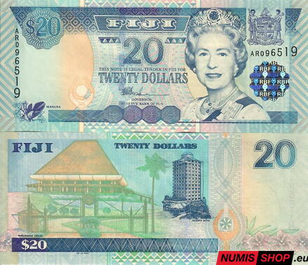 Fiji - 20 dollars - 2002 - UNC