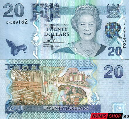 Fiji - 20 dollars - 2007 - UNC