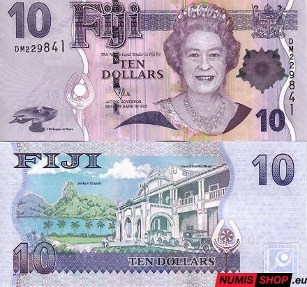 Fiji - 10 dollars - 2011 - UNC