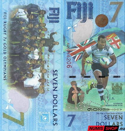 Fiji - 7 dollars - 2016 - UNC