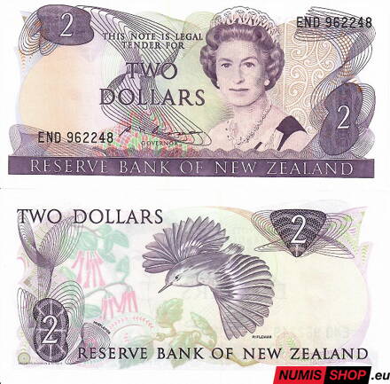 Nový Zéland - 2 dollars - 1981 - UNC