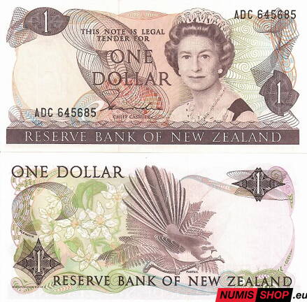Nový Zéland - 1 dollar - 1981 - sig. Hardie - UNC