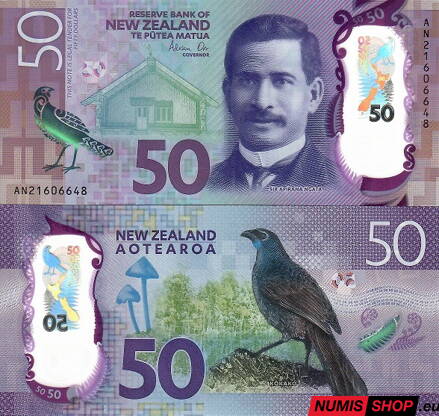 Nový Zéland - 50 dollars - 2018 - polymer - UNC
