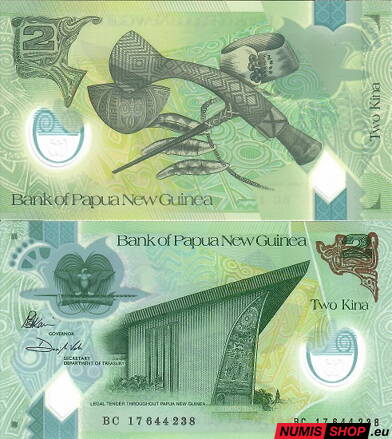 Papua Nová Guinea - 2 kina - 2017 - polymer - UNC