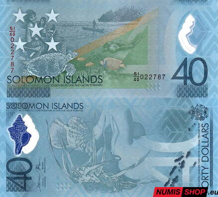 Šalamúnové ostrovy - 40 dollars - 2018 - UNC