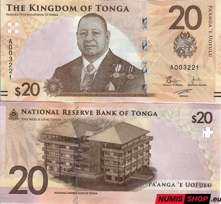 Tonga - 20 pa´anga - 2023 - UNC
