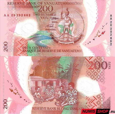 Vanuatu - 200 vatu - 2020 - polymer - UNC