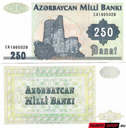 Azerbajdžan - 250 manat - 1992 - UNC