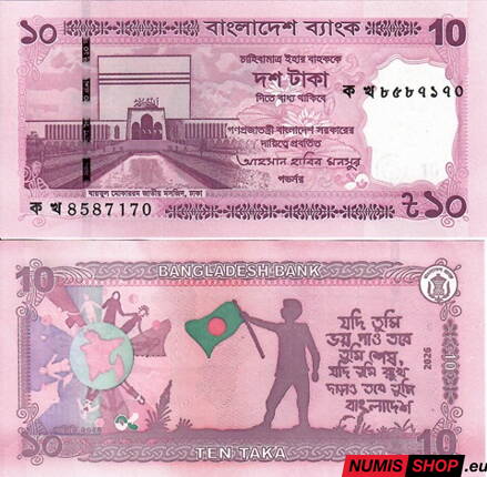 Bangladéš - 10 taka - 2026 - UNC