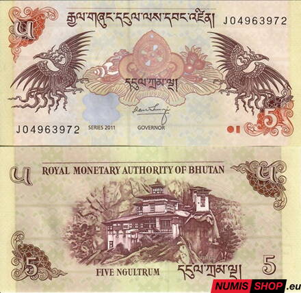 Bhután - 5 ngultrum - 2011 - UNC