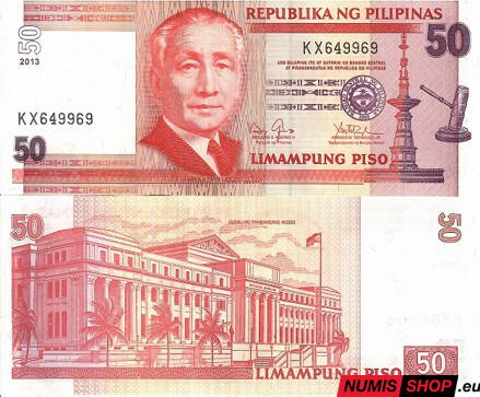 Filipíny - 50 piso - 2013 - UNC