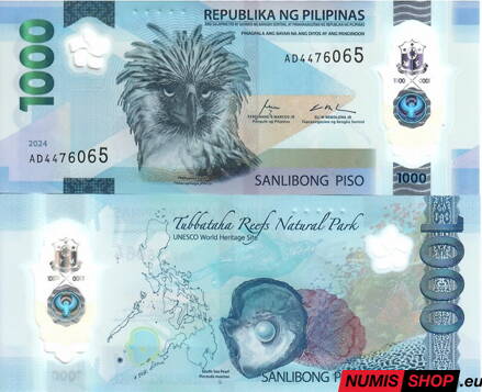Filipíny - 1000 piso - 2024 - polymer - UNC