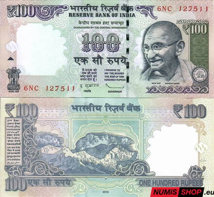 India - 100 rupií - 2012 - UNC
