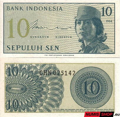 Indonézia - 10 sen - 1964 - UNC