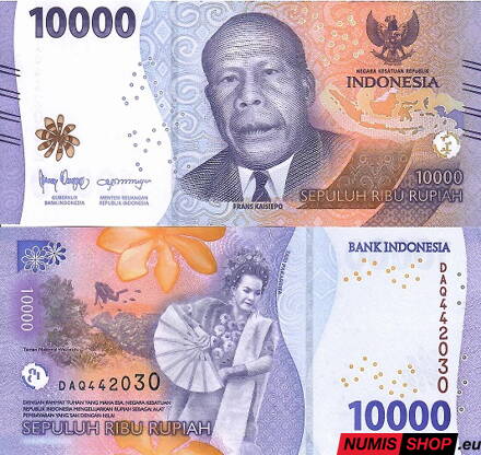 Indonézia - 10 000 rupií - 2022 - UNC