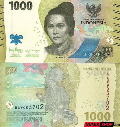 Indonézia - 1000 rupií - 2022 - UNC