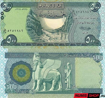 Irak - 500 dinárov - 2018 - UNC