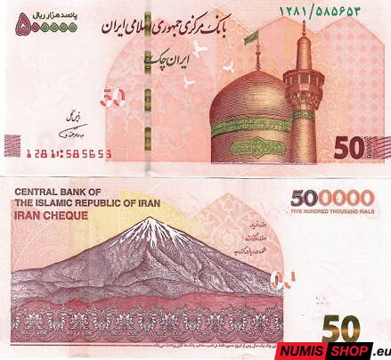 Irán - 500 000 rialov (50 tomans) 2018 - UNC