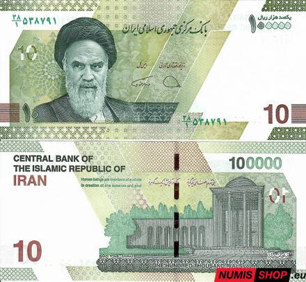 Irán - 100 000 rialov (10 tomans) 2021 - UNC