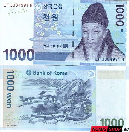 Južná Kórea - 1000 won - 2007 - UNC