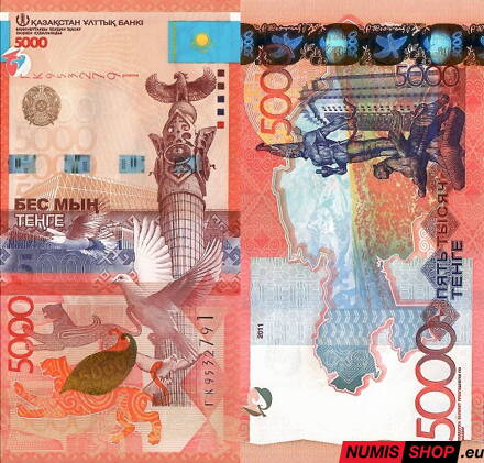 Kazachstan - 5000 tenge - 2011 - UNC