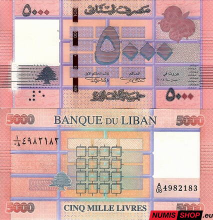 Libanon - 5000 livres - 2014 - UNC
