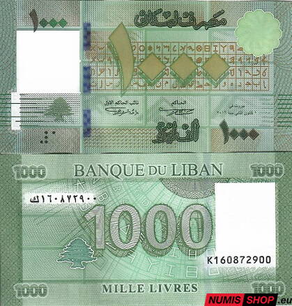 Libanon - 1000 livres - 2016 - UNC