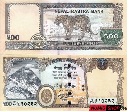 Nepál - 500 rupií - 2020 - UNC