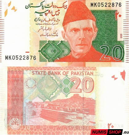 Pakistan - 20 rupií - 2022 - UNC