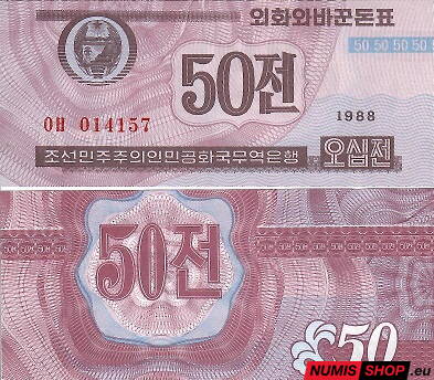 Severná Kórea - 50 chon - 1988 - Capitalist Visitors Issue - UNC