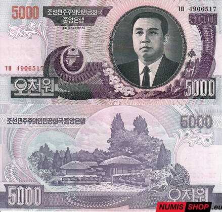 Severná Kórea - 5000 won - 2006 - UNC