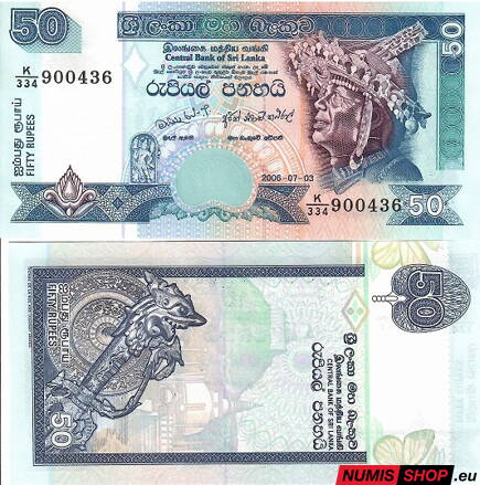 Srí Lanka - 50 rupií - 2006 - UNC