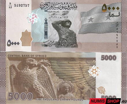 Sýria - 5000 pounds -2021 - UNC