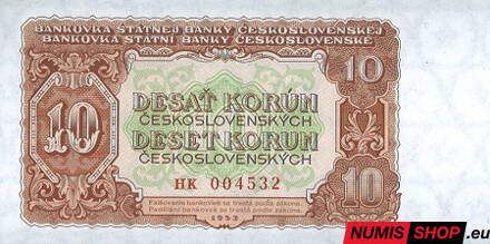 10 Kčs - 1953 - UNC