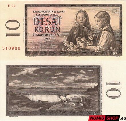 10 Kčs - 1960 - Orava - séria E - UNC