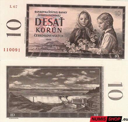 10 Kčs - 1960 - Orava - séria L - UNC