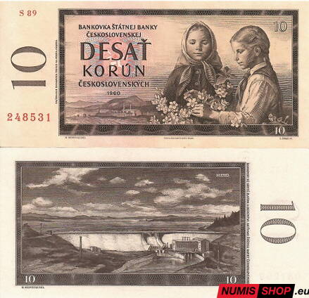 10 Kčs - 1960 - Orava - séria S - UNC