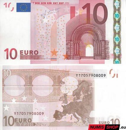 10 euro 2002 - Portugalsko (M) - Trichet - UNC