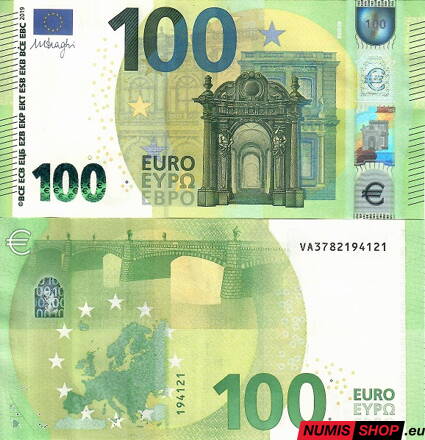 100 euro 2019 - Draghi - VA